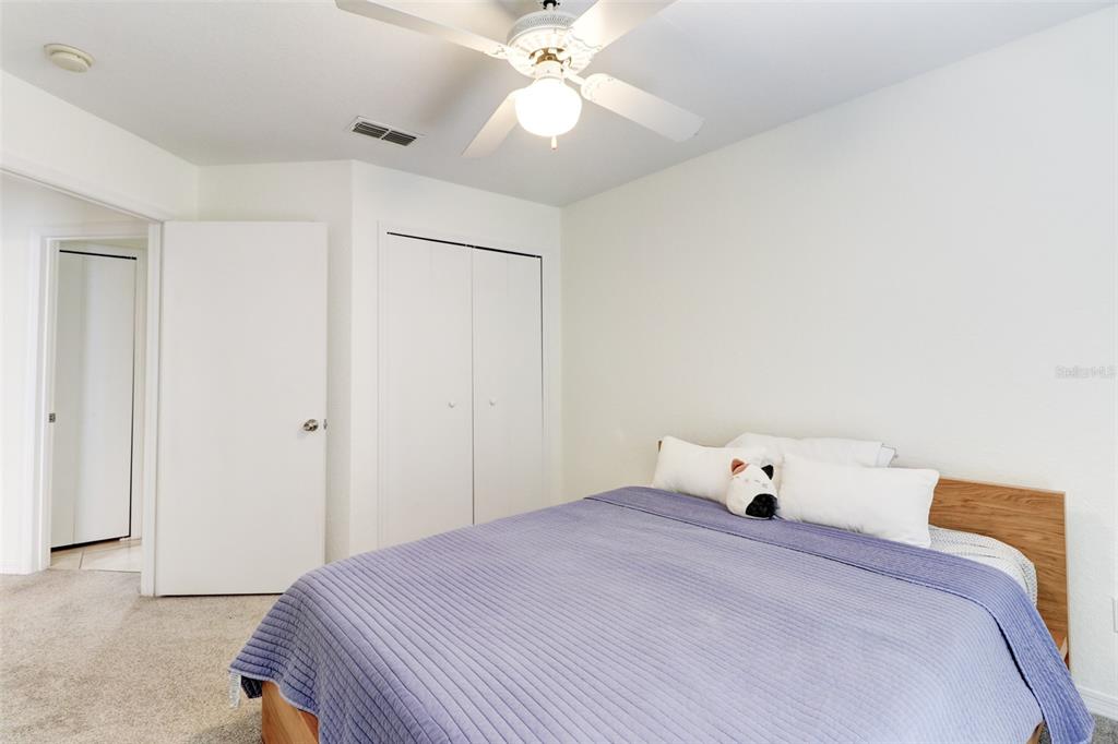 4004 Foxtail Palm Court, Unit 4004 Tampa, FL 33624 - Photo 33 of 49 a bedroom with a bed and a chandelier