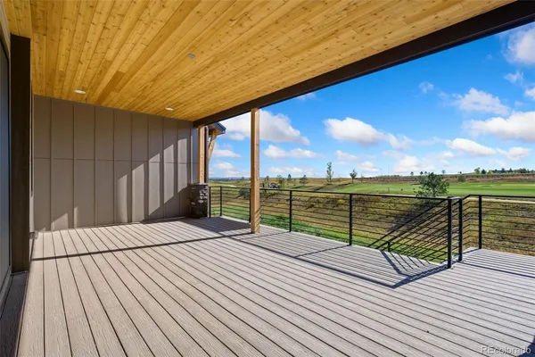 an aerial view of a swimming pool and outdoor space