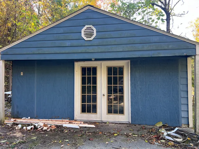 a front view of a house