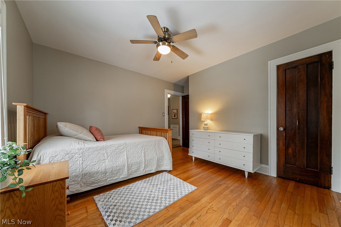 2904 Clarkson Road Cleveland Heights, OH 44118 - Photo 15 of 43 Bedroom with light wood-type flooring and a ceiling fan