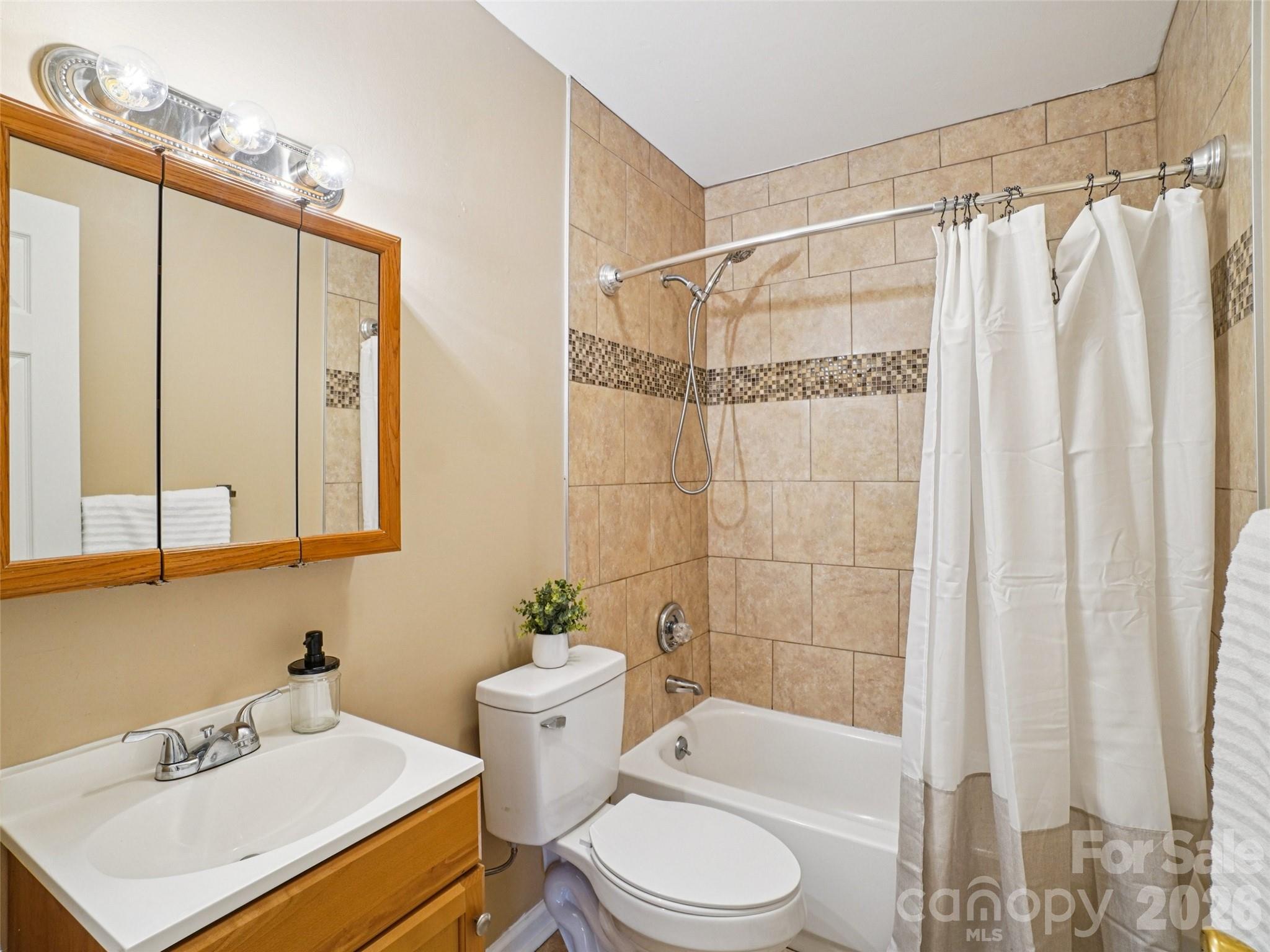 88 Lees Creek Road Asheville, NC 28806 - Photo 19 of 29 a bathroom with a sink toilet and shower