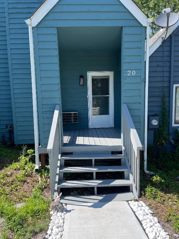 20 Fox Ridge Woodridge, NY 12789 - Photo 2 of 24 View of exterior entry with a wooden deck