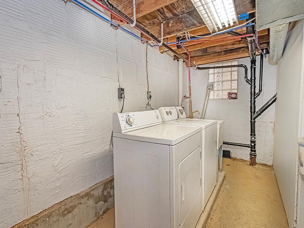 232 New Castle Street Slippery Rock, PA 16057 - Photo 21 of 23 a utility room with dryer and washer