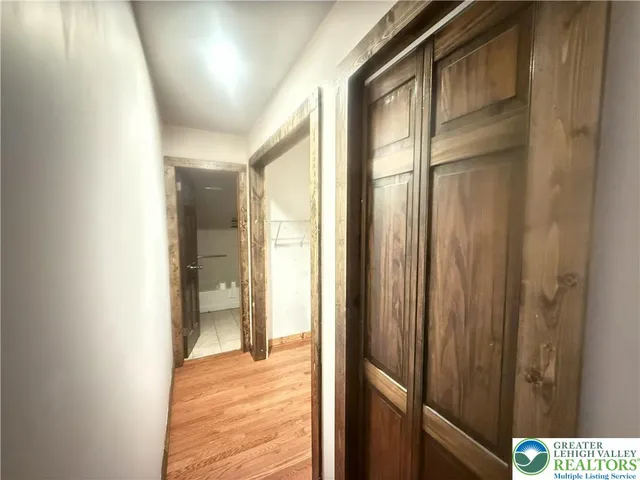 a view of an empty room and outdoor space