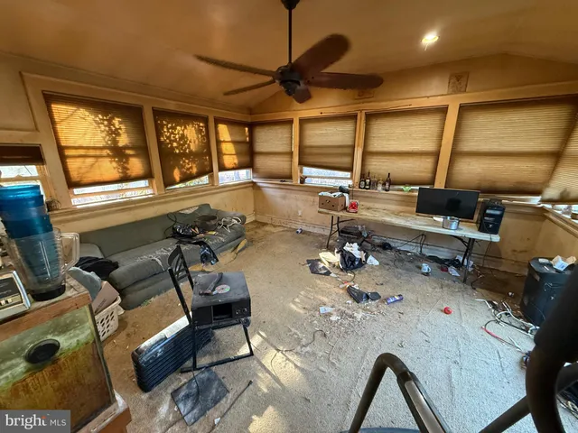 a room with furniture