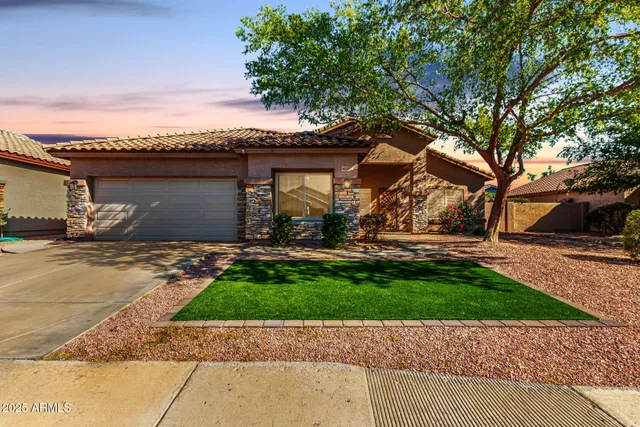a view of a backyard with a garden