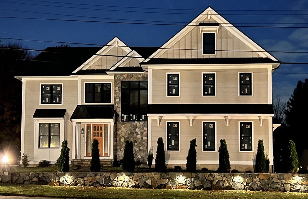 19 Fairbanks Road Lexington, MA 02421 - Photo 3 of 3 a front view of a house with large windows