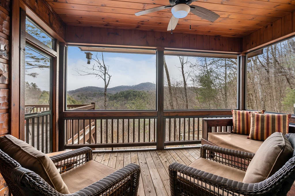 197 Cashes Valley Cherry Log, GA 30522 - Photo 48 of 67 a balcony with furniture and a potted plant