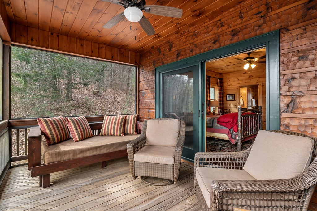 197 Cashes Valley Cherry Log, GA 30522 - Photo 50 of 67 a outdoor living space with patio furniture and a fireplace