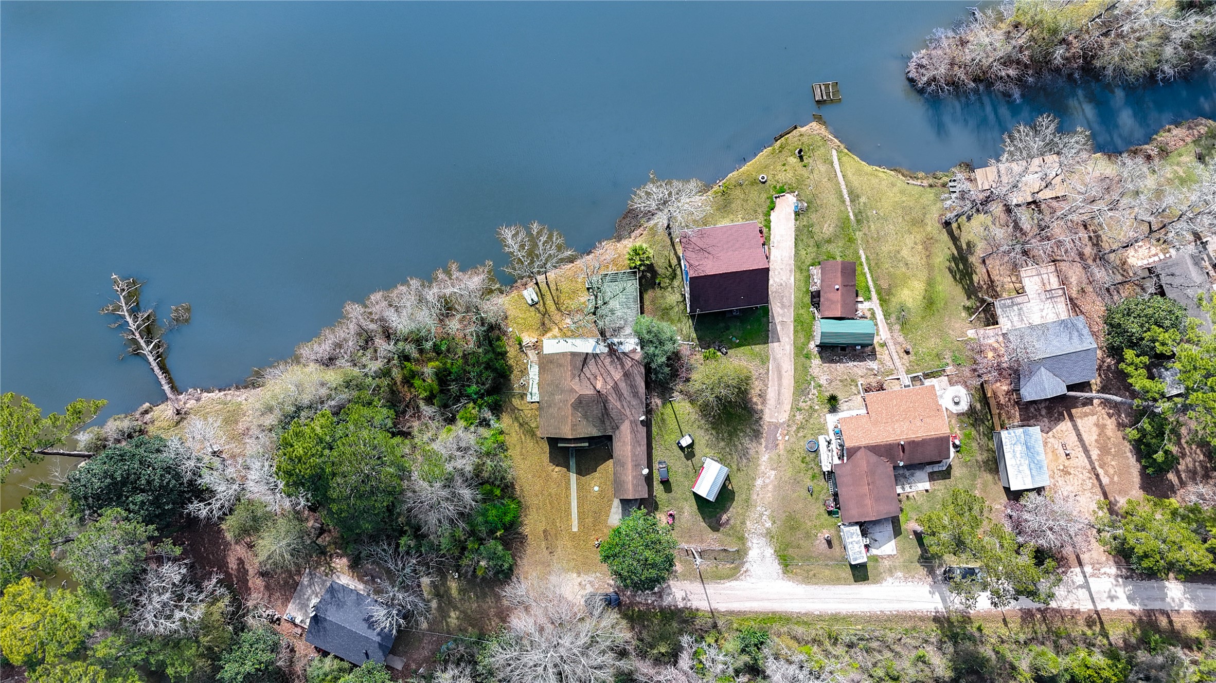 232 Hideaway Lane Goodrich, TX 77335 - Photo 31 of 34 an aerial view of multi story residential apartment building with outdoor space
