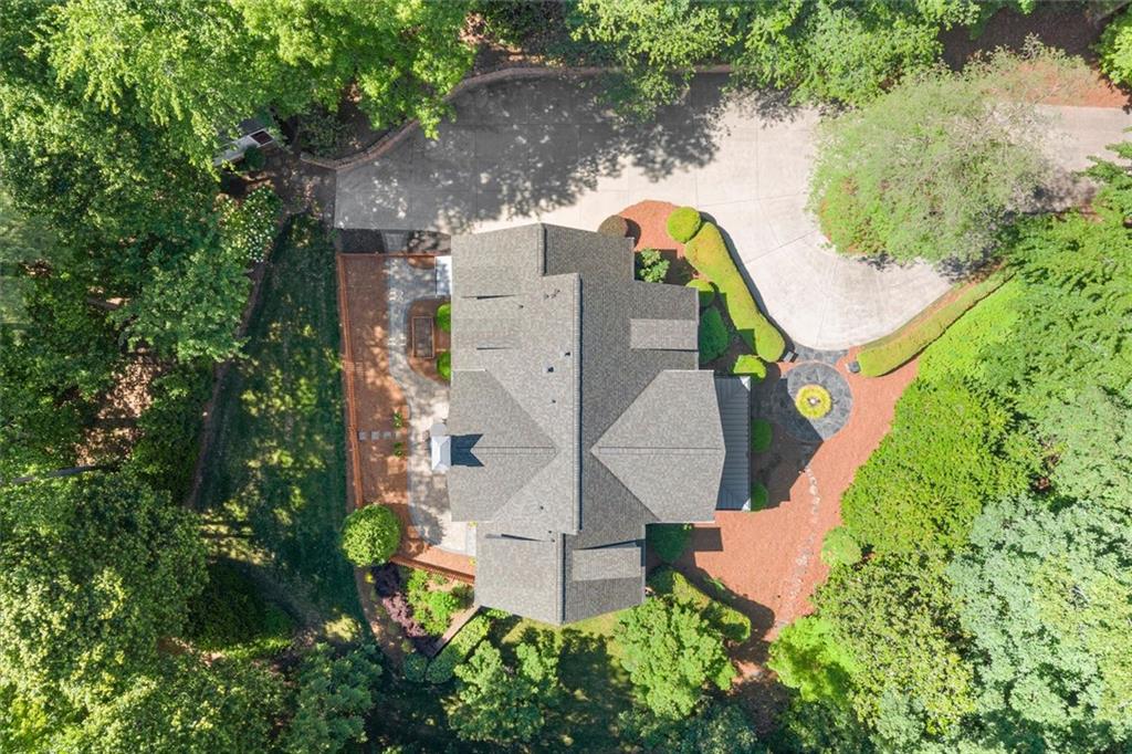 1450 Acworth Due West Road Northwest Kennesaw, GA 30152 - Photo 59 of 77 an aerial view of residential house with outdoor space and swimming pool