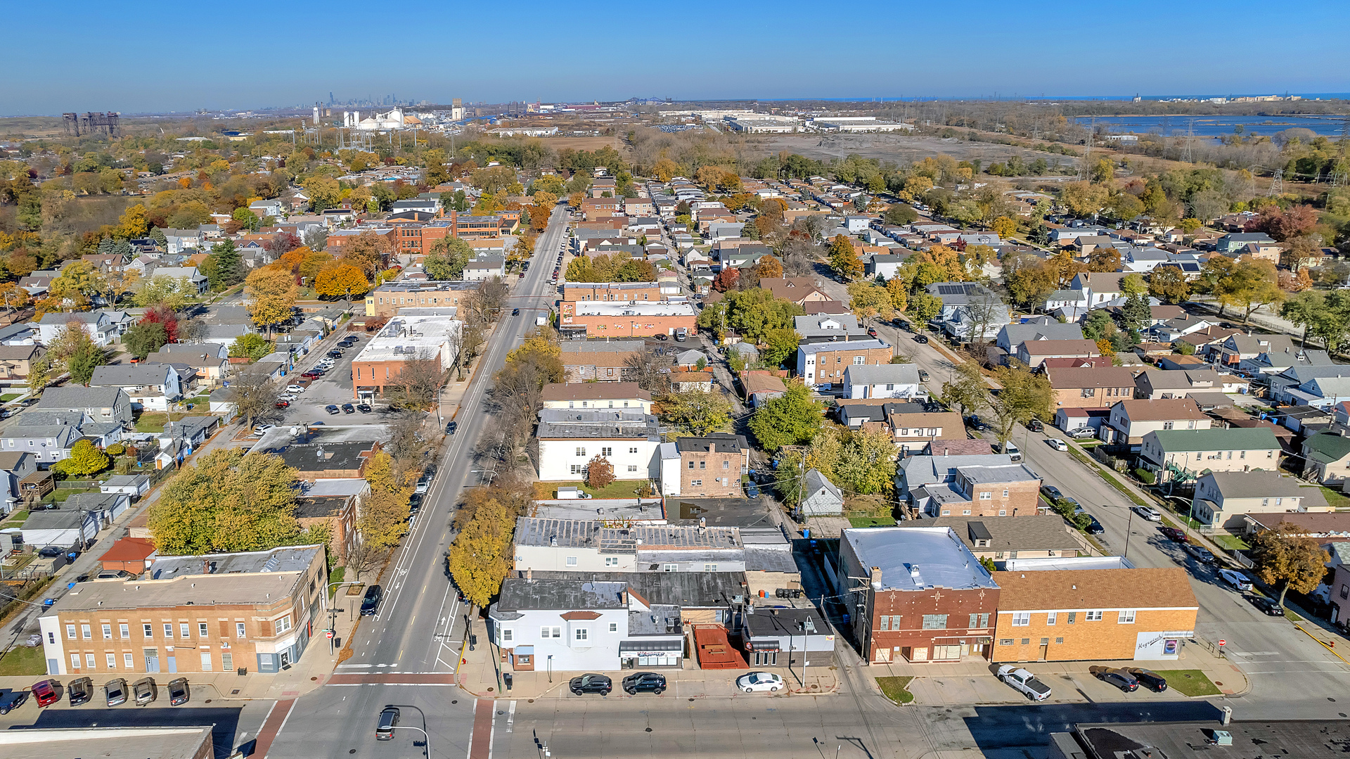 13257 South Baltimore Avenue Chicago, IL 60633 - Photo 7 of 32 an aerial view of residential houses with city view