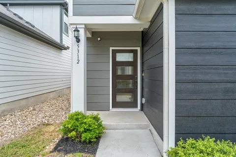 a view of front door