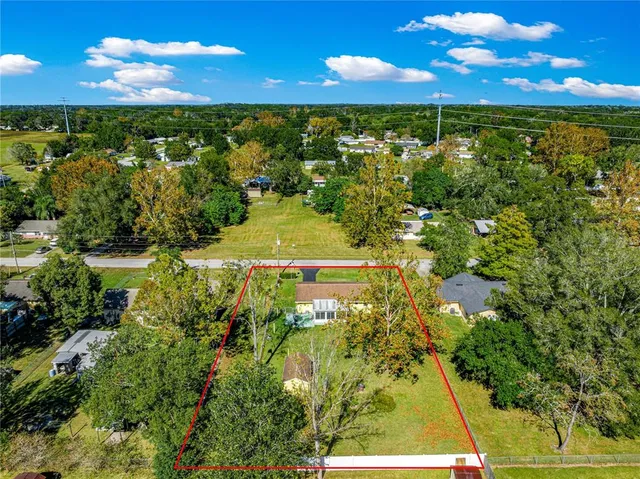 a view of an outdoor space and a yard