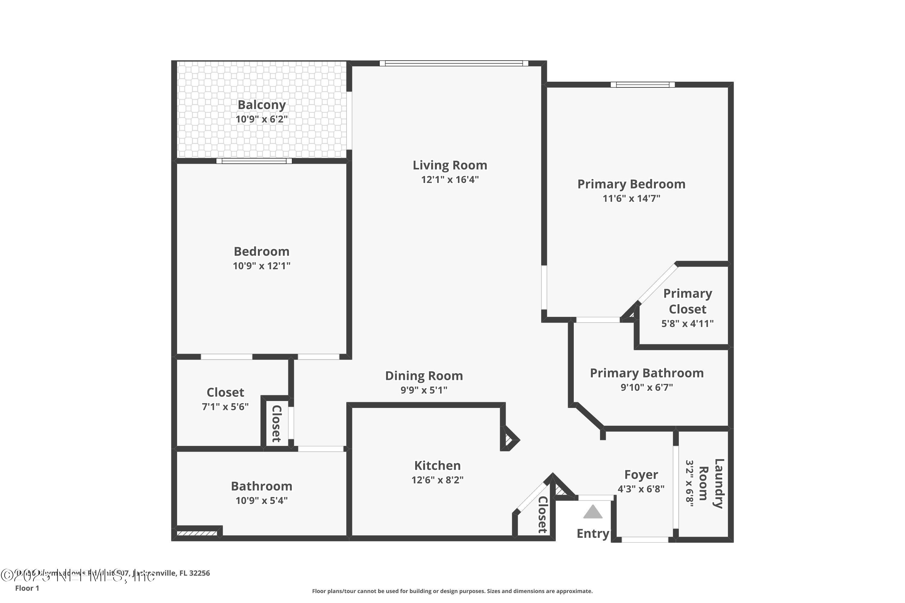 10550 Baymeadows Road, Unit 507 Jacksonville, FL 32256 - Photo 58 of 58 Floor plan