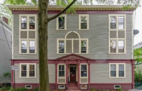 a front view of a house with balcony