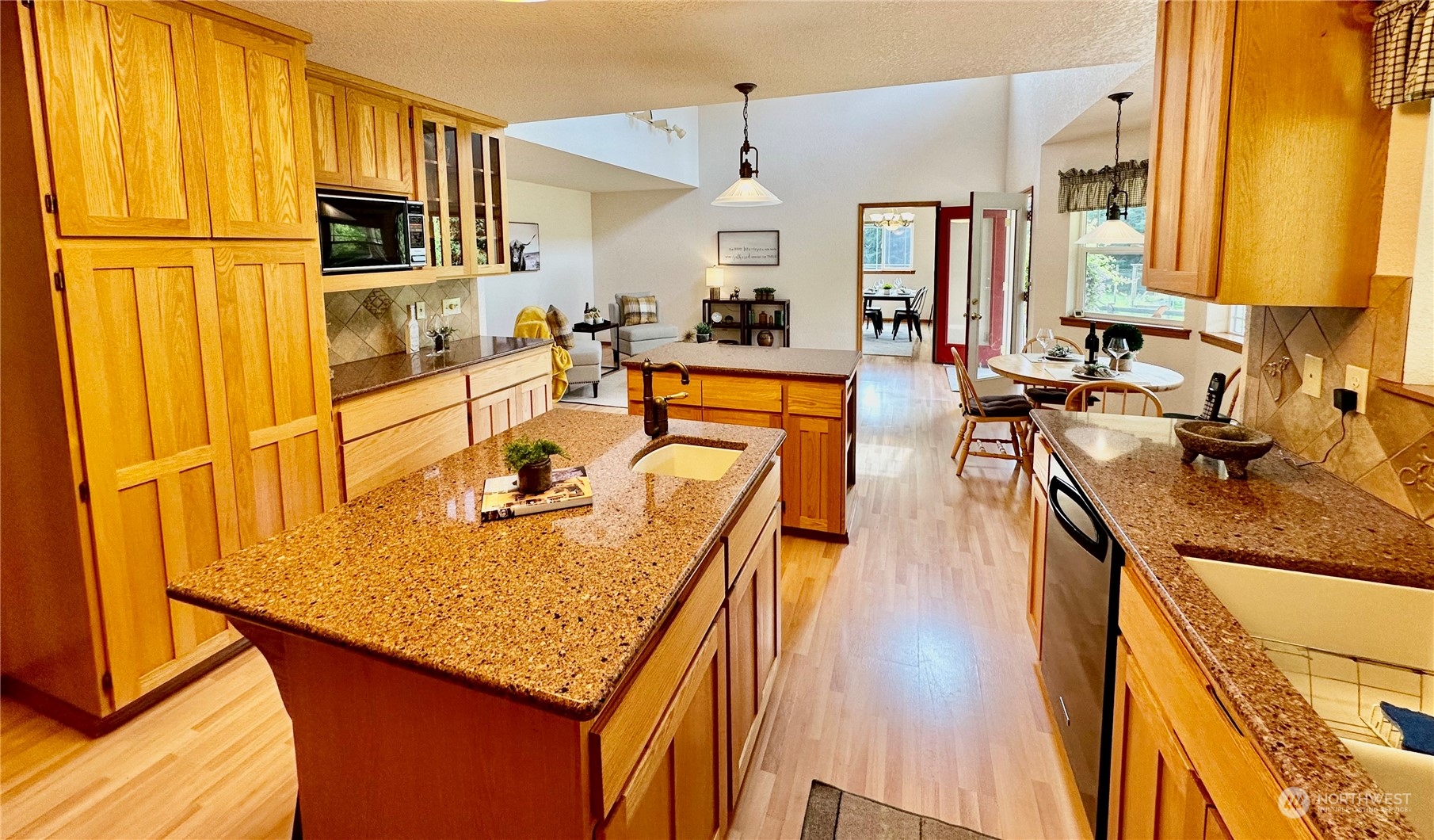 778 Ceres Hill Road, Unit B Chehalis, WA 98532 - Photo 14 of 40 a kitchen with stainless steel appliances granite countertop a sink a stove top oven a counter space and cabinets