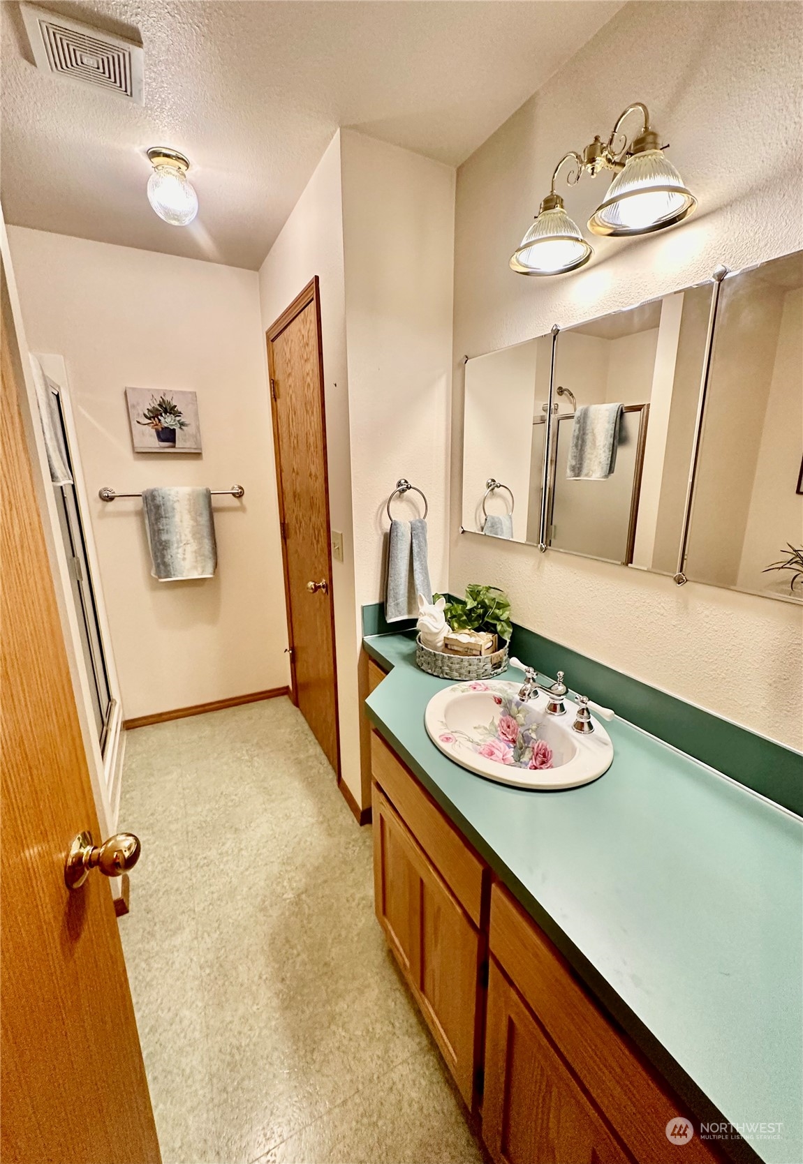 778 Ceres Hill Road, Unit B Chehalis, WA 98532 - Photo 23 of 40 a bathroom with a sink a tub and a mirror