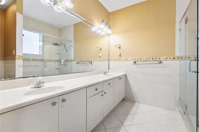 a bathroom with a shower and a toilet