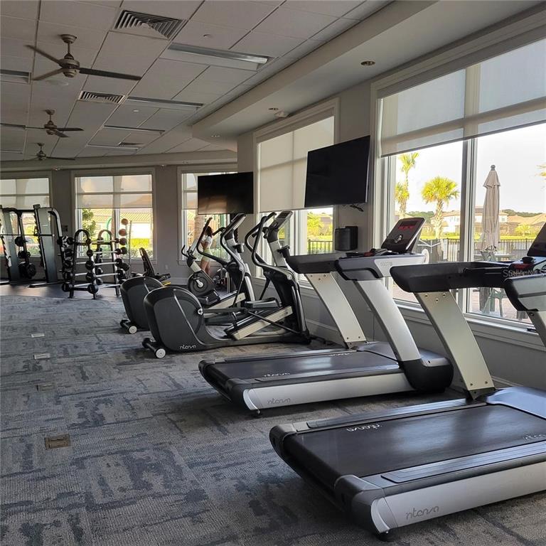 17335 Blue Ridge Place Bradenton, FL 34211 - Photo 38 of 44 a view of a room with gym equipment