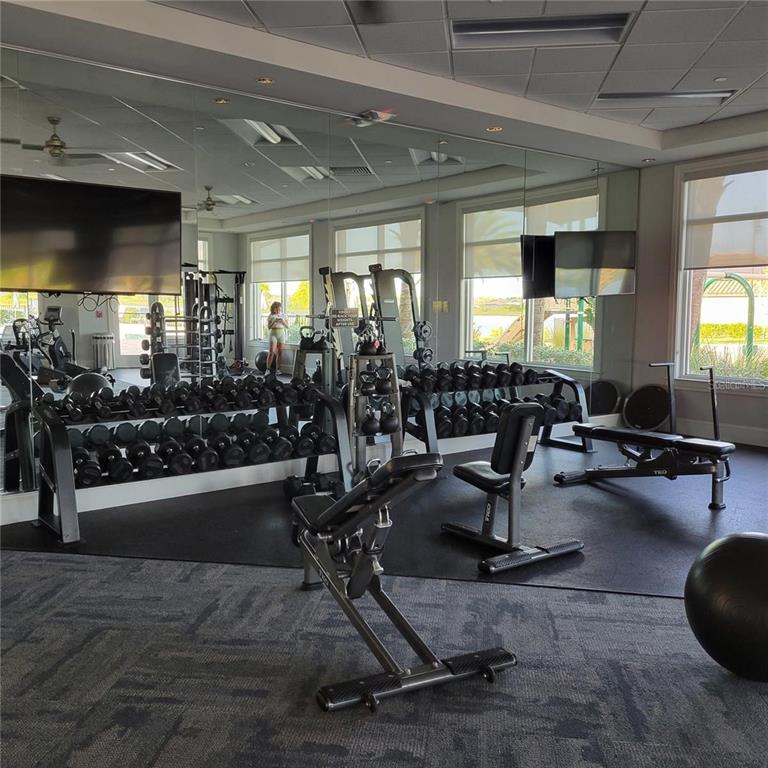 17335 Blue Ridge Place Bradenton, FL 34211 - Photo 39 of 44 a view of a room with gym equipment