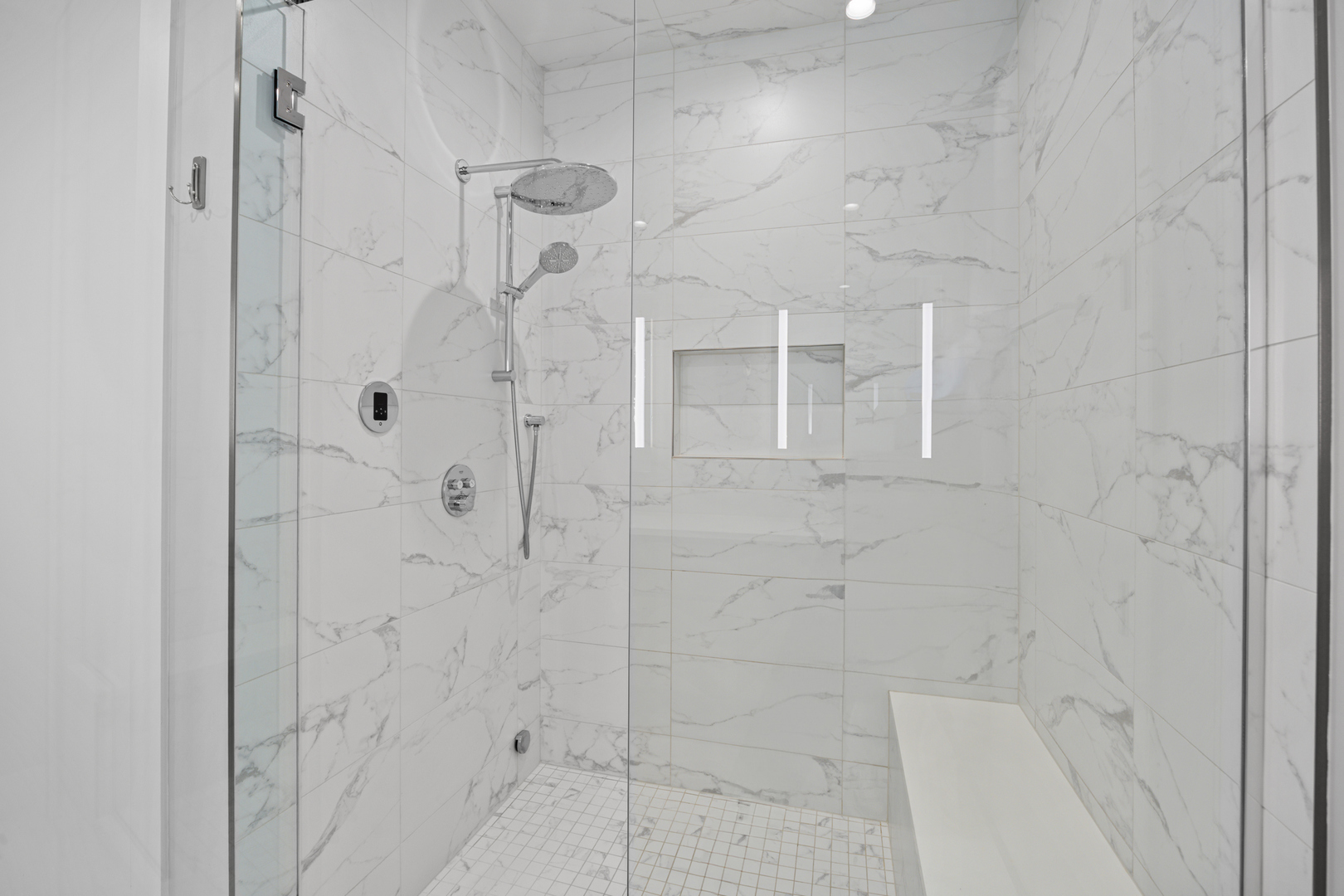 305 South Racine Avenue, Unit PHD Chicago, IL 60607 - Photo 27 of 49 a bathroom with a shower