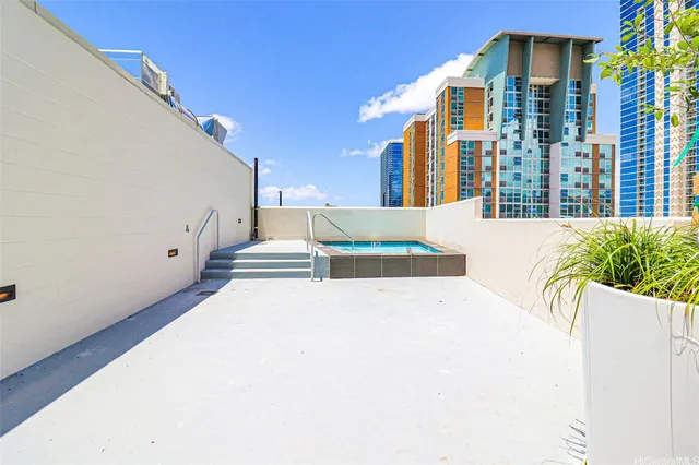 a view of an buildings with swimming pool