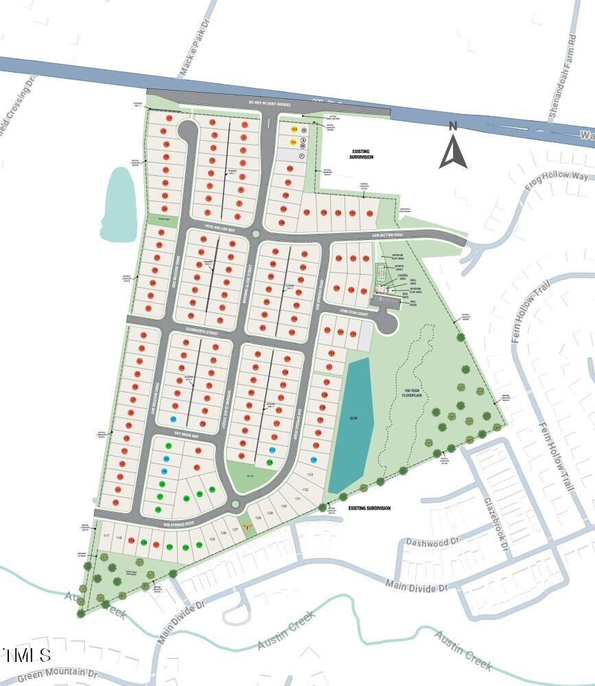 1032 Sun Spgs Road Wake Forest, NC 27587 - Photo 21 of 30 Radford Glen Sitemap