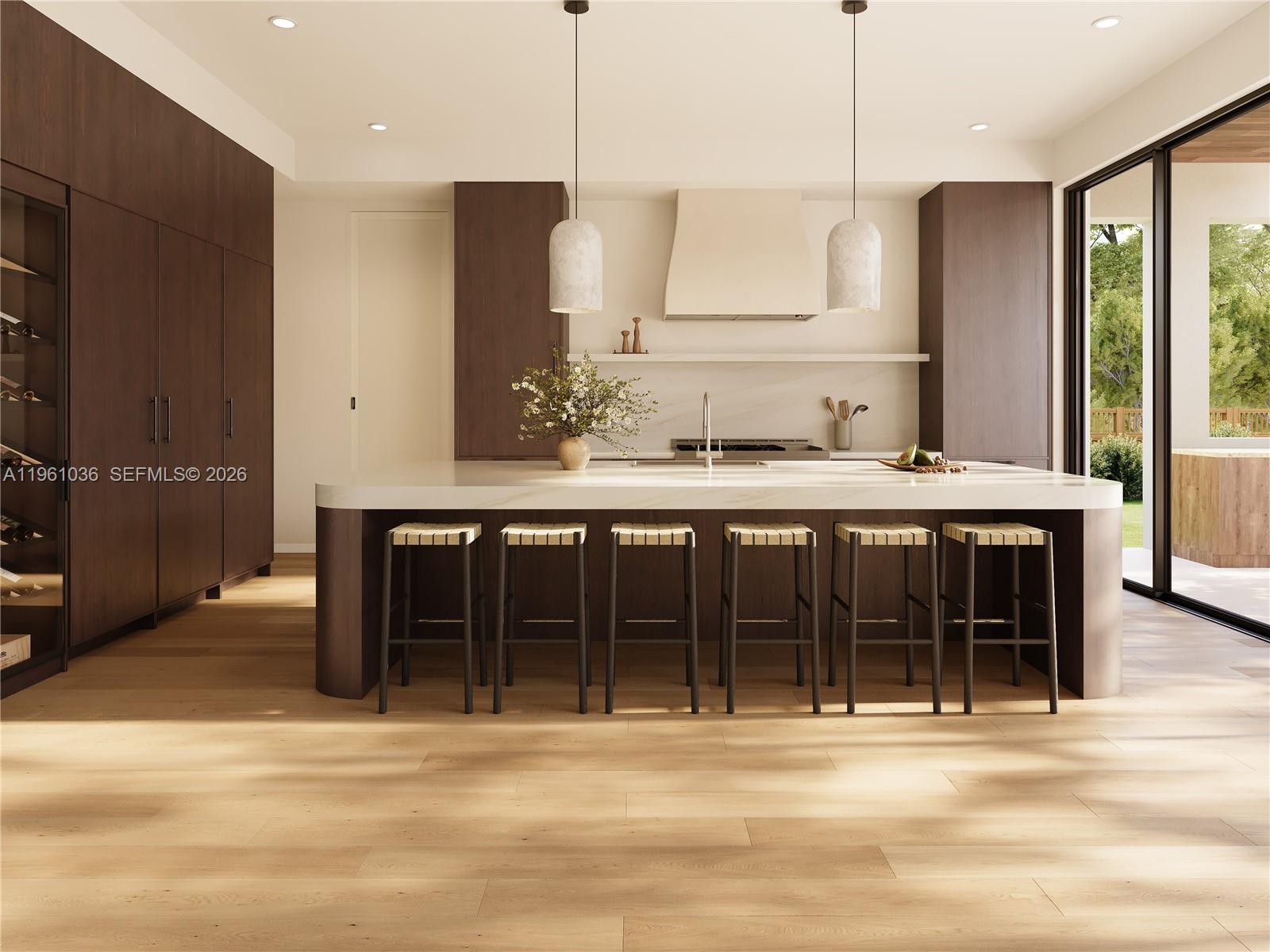 7612 Southwest 83rd Court Miami, FL 33143 - Photo 2 of 7 Custom Built Oak Kitchen