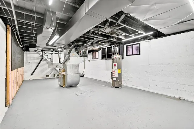 a view of water heater room