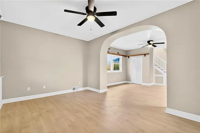 wooden floor in an empty room