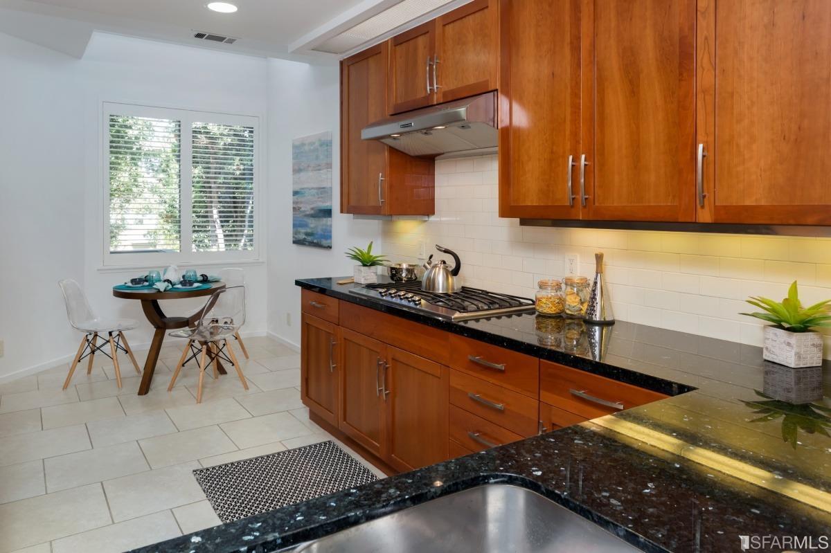 15 Lagoon Road Tiburon, CA 94920 - Photo 13 of 39 Expansive kitchen w/casual dining area, shylights and updated cabinets, counters and appliances.
