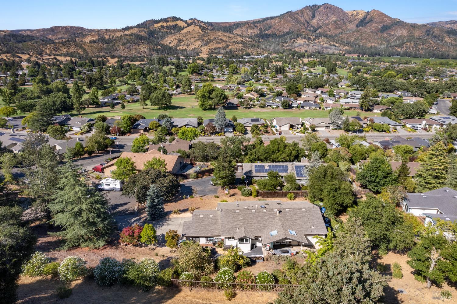 410 Oak Mesa Court Santa Rosa, CA 95409 - Photo 40 of 41 an aerial view of residential house and sandy dunes