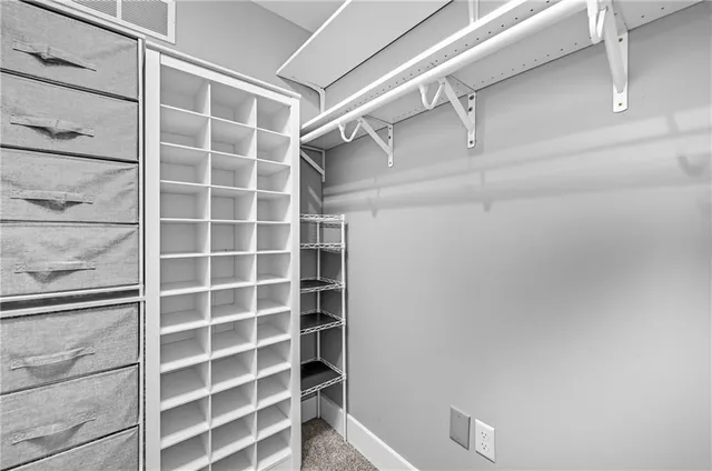 a view of an empty room