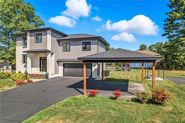 front view of house with a yard
