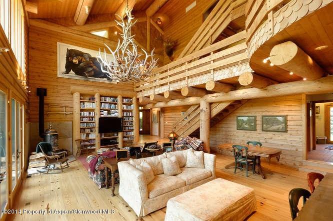 3768 Snowmass Creek Road Snowmass, CO 81654 - Photo 3 of 28 a living room with furniture and a flat screen tv