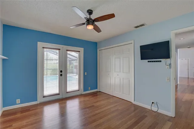 wooden floor in an empty room