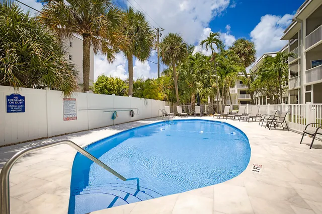 a view of outdoor space and swimming pool