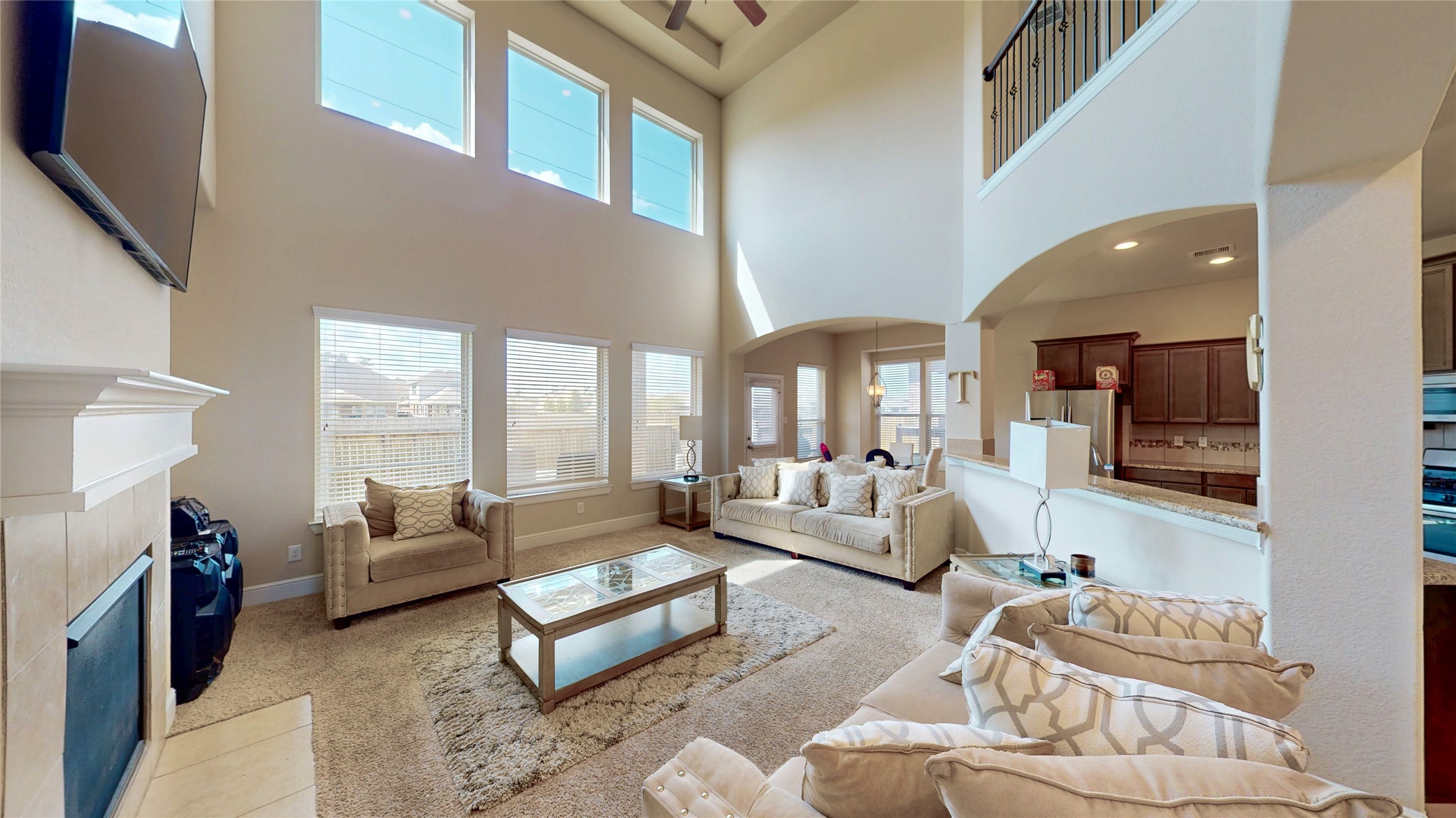 14535 Julie Meadows Lane Humble, TX 77396 - Photo 6 of 35 a living room with furniture and a large window