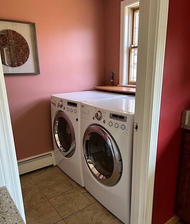 60 Peabody Road, Unit B Shirley, MA 01464 - Photo 27 of 42 a utility room with dryer and washer
