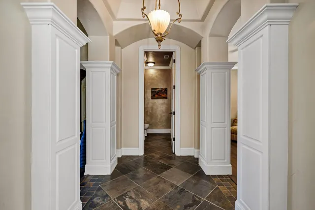 a bed room with furniture and a fireplace