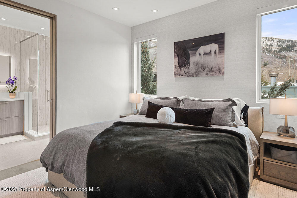 802 East Cooper Avenue, Unit 3 Aspen, CO 81611 - Photo 15 of 28 a bed sitting in a bedroom next to a window