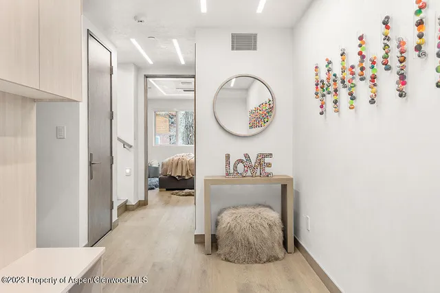 a view of outdoor space with seating