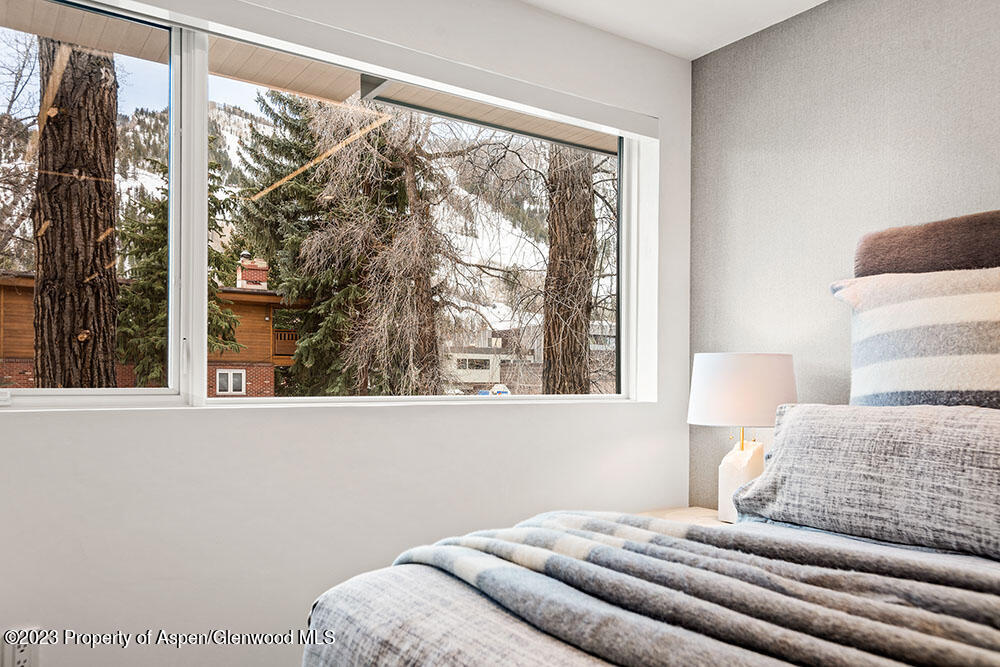 802 East Cooper Avenue, Unit 3 Aspen, CO 81611 - Photo 10 of 28 a bedroom with a bed and a window