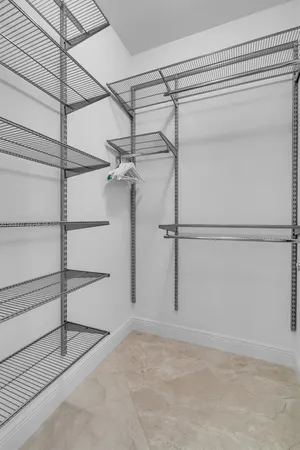 a view of a room with an empty space