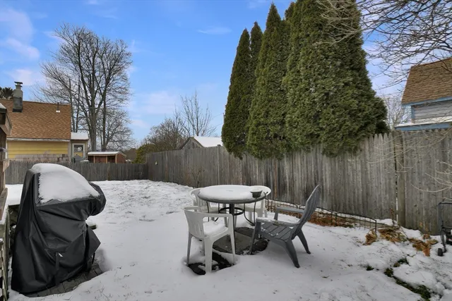 a view of outdoor space with seating area