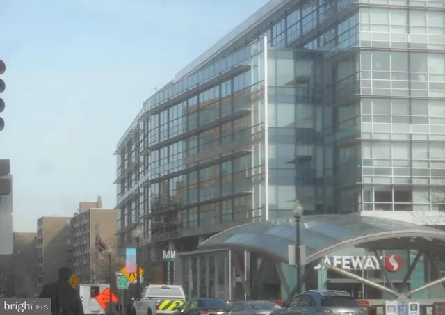 a front view of a building