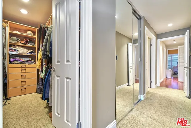 a view of balcony with small garden