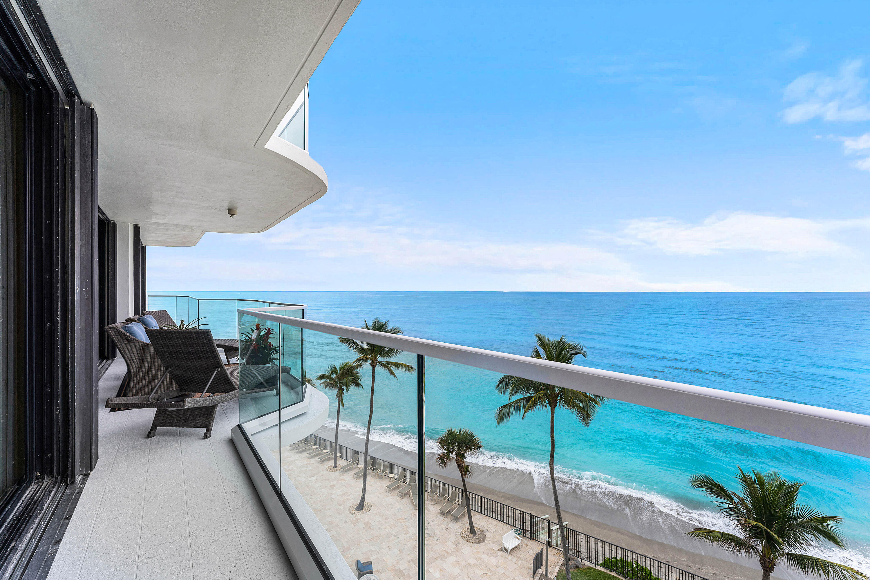 100 South Beach Road, Unit 602 Tequesta, FL 33469 - Photo 37 of 57 a balcony with view of living room
