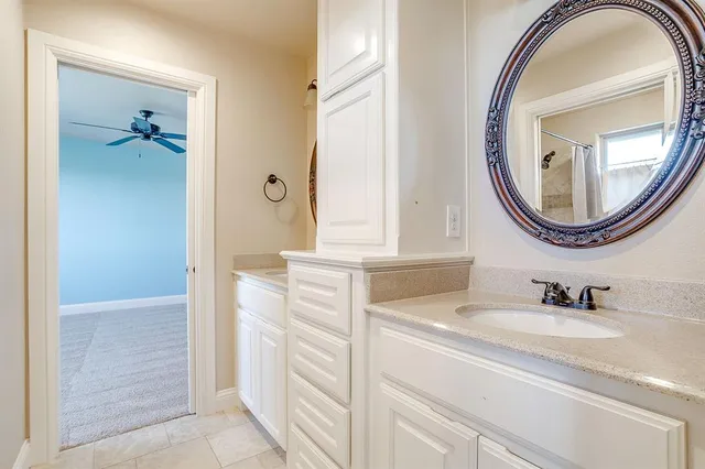 a bathroom with a sink and a shower